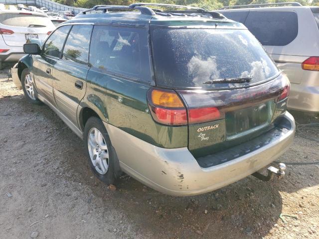 4S3BH665227665922 - 2002 SUBARU LEGACY OUT GREEN photo 3