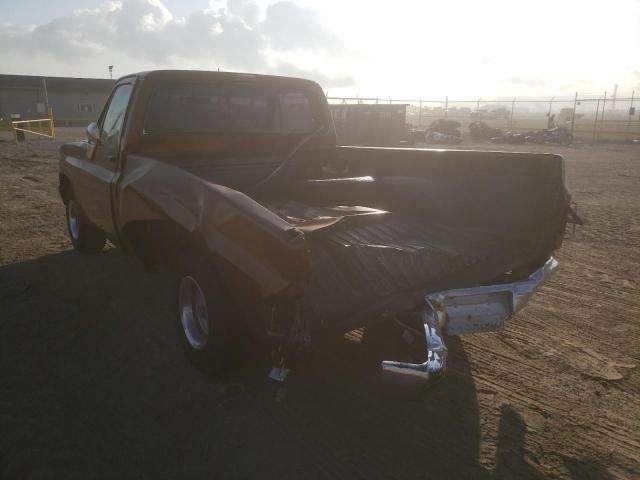 1GCDC14H1DF313771 - 1983 CHEVROLET C10 BROWN photo 3