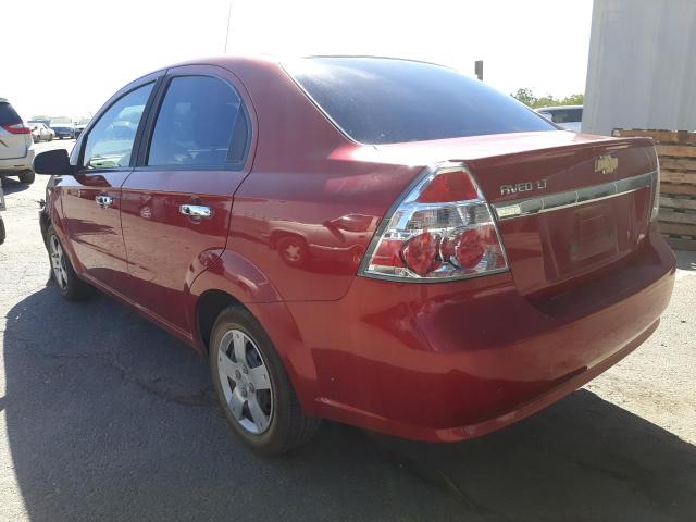 KL1TD5DE4AB132857 - 2010 CHEVROLET AVEO LS 红色 照片 3