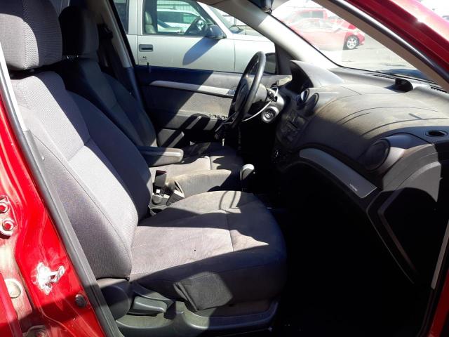 KL1TD5DE4AB132857 - 2010 CHEVROLET AVEO LS 红色 照片 5