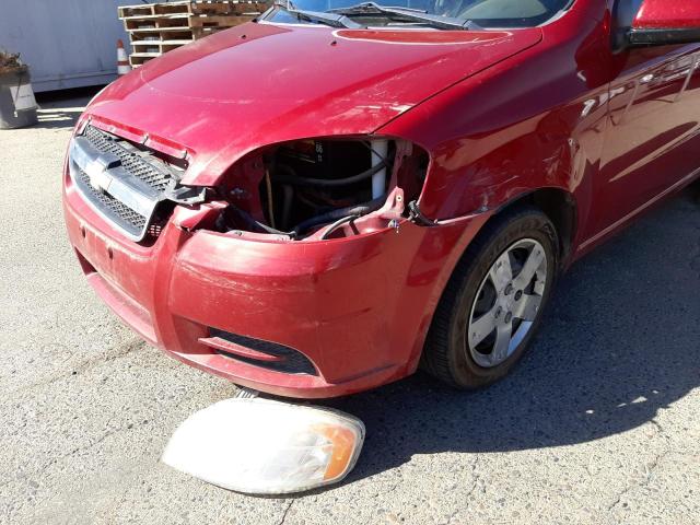 KL1TD5DE4AB132857 - 2010 CHEVROLET AVEO LS 红色 照片 9