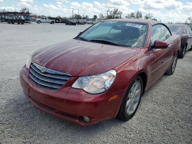 1C3LC65M78N156851 - 2008 CHRYSLER SEBRING LI RED photo 2