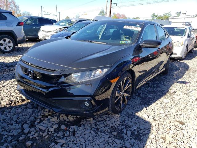 2HGFC2F89LH598536 - 2020 HONDA CIVIC SPOR BLACK photo 2