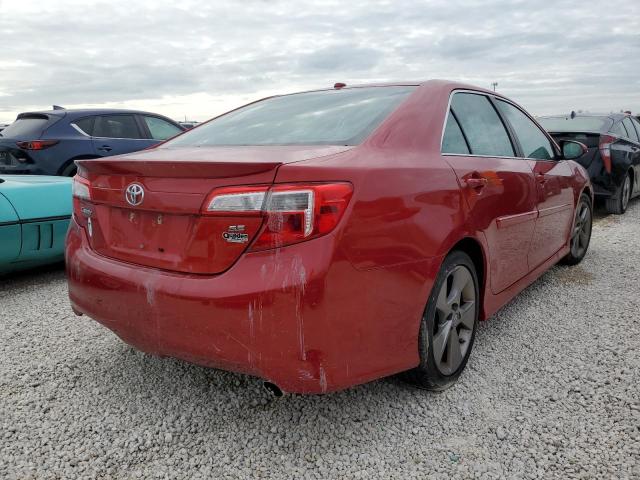 4T1BF1FK0CU609636 - 2012 TOYOTA CAMRY 4D 2 RED photo 4