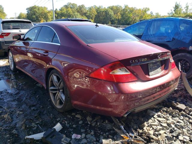 WDDDJ75X76A017562 - 2006 MERCEDES-BENZ CLS 500C BURGUNDY photo 3