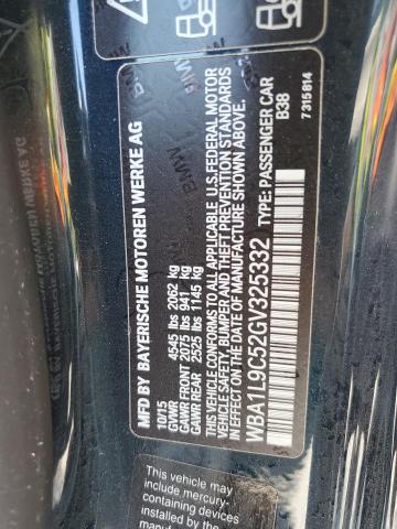 WBA1L9C52GV325332 - 2016 BMW 228 XI SUL BLUE photo 10