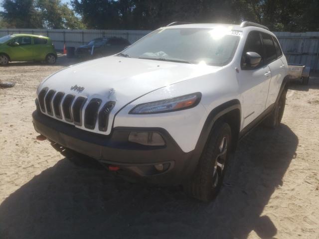 1C4PJMBS8EW236529 - 2014 JEEP CHEROKEE T WHITE photo 2