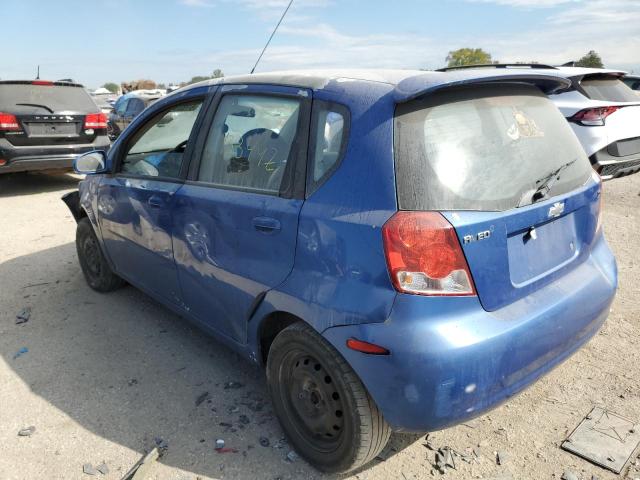 KL1TD66698B089607 - 2008 CHEVROLET AVEO BASE BLUE photo 3