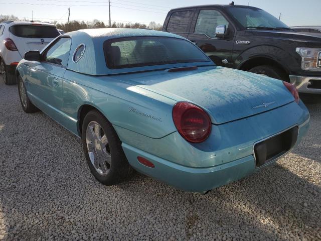 1FAHP60A62Y129736 - 2002 FORD THUNDERBIR TURQUOISE photo 3
