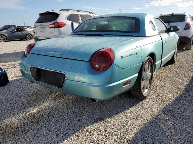 1FAHP60A62Y129736 - 2002 FORD THUNDERBIR TURQUOISE photo 4