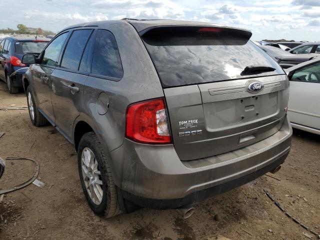 2FMDK3JC4DBE32757 - 2013 FORD EDGE SEL GRAY photo 3