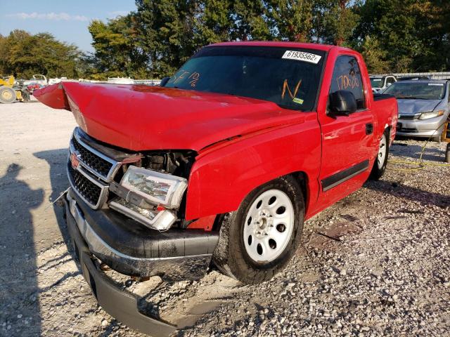 1GCEC14T04Z256213 - 2004 CHEVROLET 1500 SILVE RED photo 2