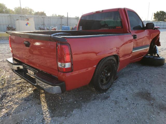 1GCEC14T04Z256213 - 2004 CHEVROLET 1500 SILVE RED photo 4