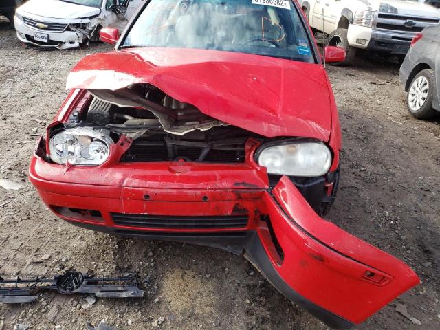 3VWDC21V61M807584 - 2001 VOLKSWAGEN CABRIO GLX RED photo 9