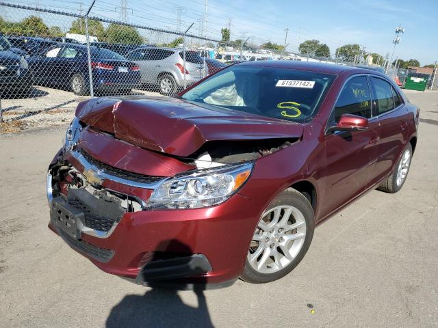 1G11C5SA4GF115361 - 2016 CHEVROLET MALIBU LIM BURGUNDY photo 2