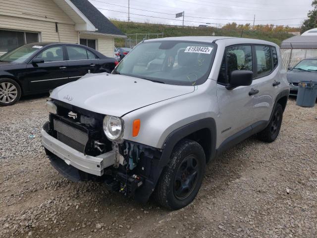 ZACCJBABXHPG41023 - 2017 JEEP RENEGADE S ვერცხლისფერი ფოტო 2