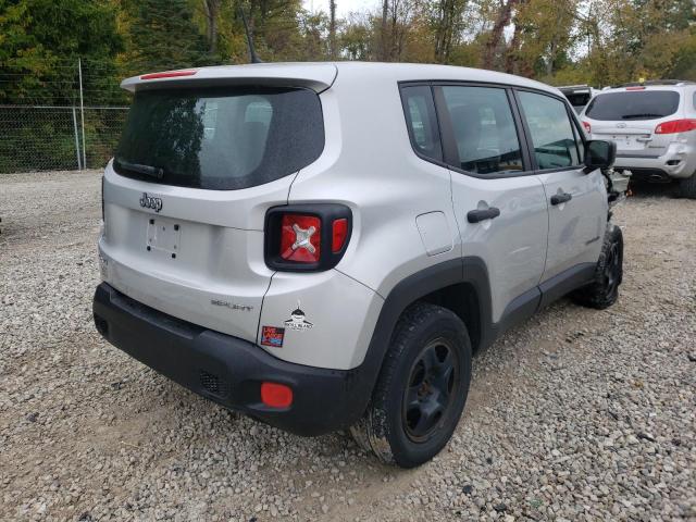 ZACCJBABXHPG41023 - 2017 JEEP RENEGADE S ვერცხლისფერი ფოტო 4