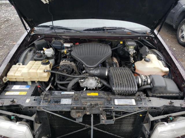 1G1BL52W9SR184800 - 1995 CHEVROLET CAPRICE CL ბურგუნდია ფოტო 7