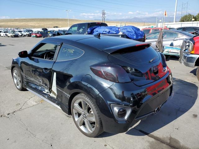 KMHTC6AE5FU218496 - 2015 HYUNDAI VELOSTER T BLACK photo 3