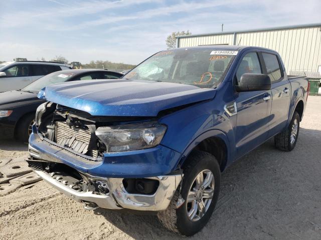 1FTER4FH1KLB01873 - 2019 FORD RANGER XL BLUE photo 2