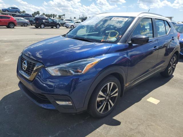 3N1CP5CU8KL539558 - 2019 NISSAN KICKS S BLUE photo 2