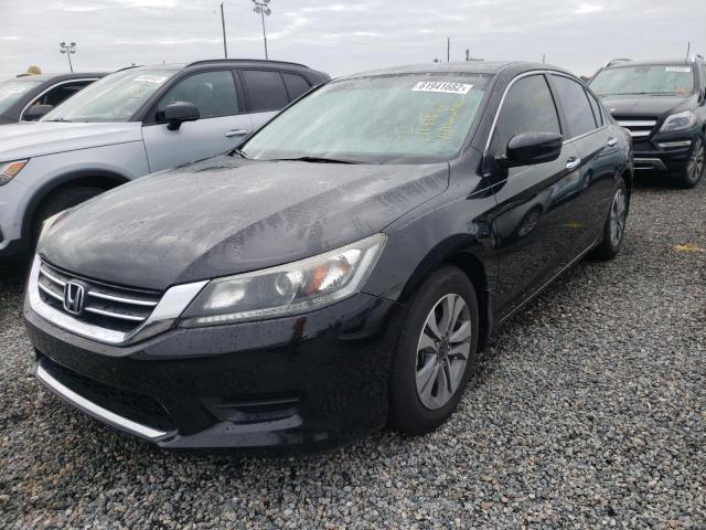 1HGCR2F37FA206291 - 2015 HONDA ACCORD LX BLACK photo 2