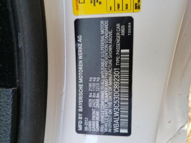 WBALW3C53DC892301 - 2013 BMW 640 I Naməlum - Inventar üçün uyğun deyil foto 10