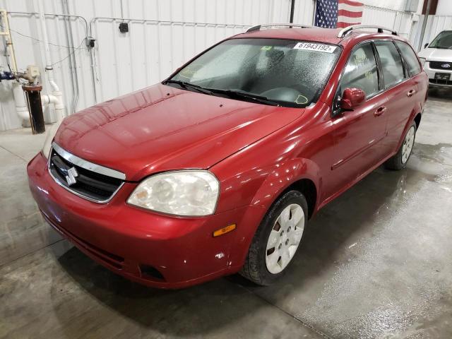 KL5JD86Z97K569379 - 2007 SUZUKI FORENZA BA RED photo 2