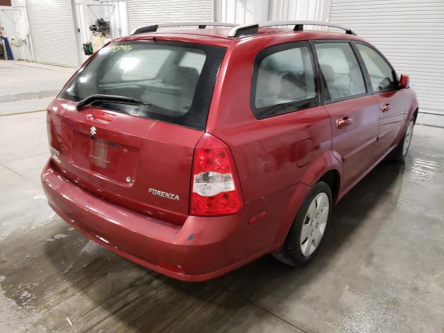 KL5JD86Z97K569379 - 2007 SUZUKI FORENZA BA RED photo 4