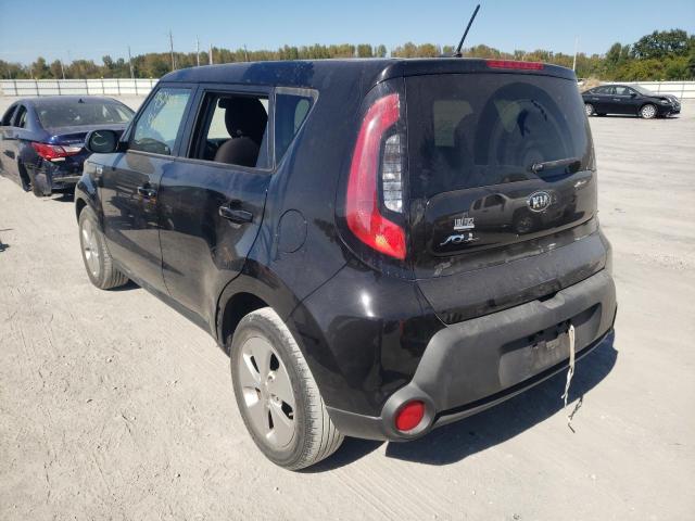 KNDJN2A29F7798449 - 2015 KIA SOUL BLACK photo 3