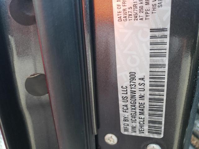 1C4GJXAG0NW137900 - 2022 JEEP WRANGLER S 灰色 照片 10