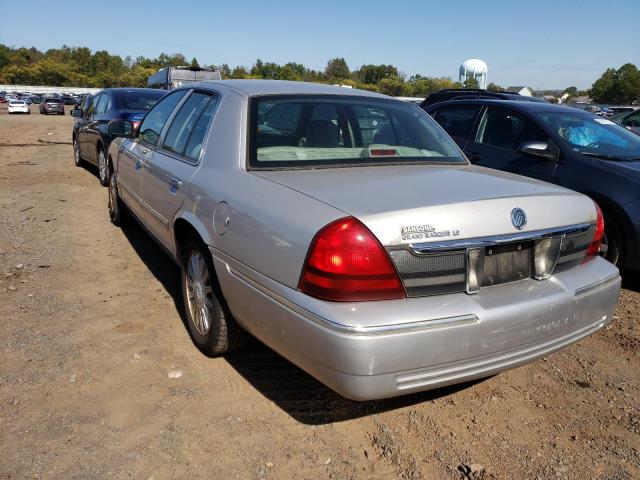 2MEHM75V69X600068 - 2009 MERCURY GRAND MARQ SILVER photo 3