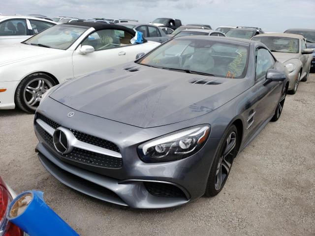 WDDJK6GA2JF052380 - 2018 MERCEDES-BENZ SL 450 GRAY photo 2