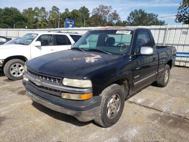 1GCEC14T91Z253712 - 2001 CHEVROLET SILVERADO BLACK photo 2