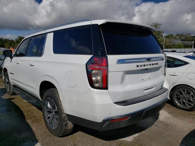 1GNSKCKD2MR453260 - 2021 CHEVROLET SUBURBAN K WHITE photo 3