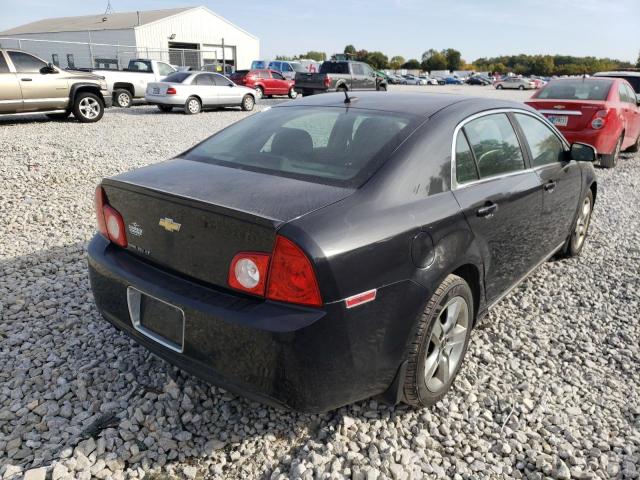 1G1ZC5EB1AF168484 - 2010 CHEVROLET MALIBU 1LT BLACK photo 4