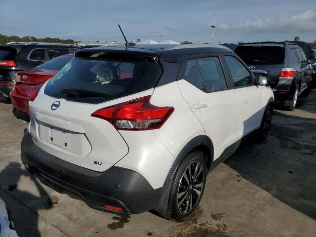 3N1CP5CV2LL491050 - 2020 NISSAN KICKS SV WHITE photo 4