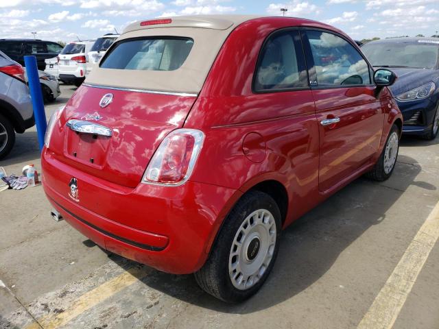 3C3CFFDR9CT310666 - 2012 FIAT 500 POP RED photo 4