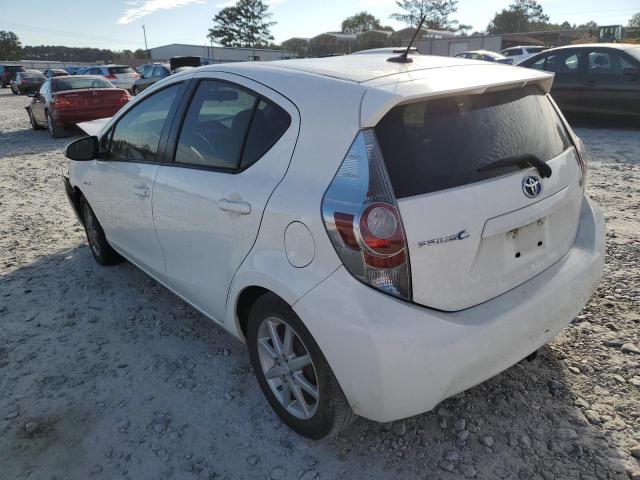 JTDKDTB34D1546483 - 2013 TOYOTA PRIUS C WHITE photo 3