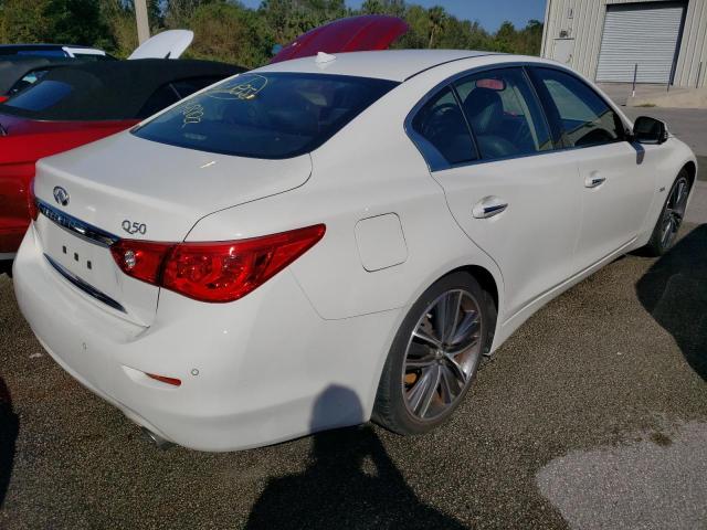 JN1EV7AP3HM730018 - 2017 INFINITI Q50 PREMIU WHITE photo 4