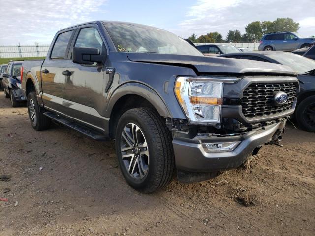 1FTEW1EP4MFA23056 - 2021 FORD F150 SUPER GRAY photo 1