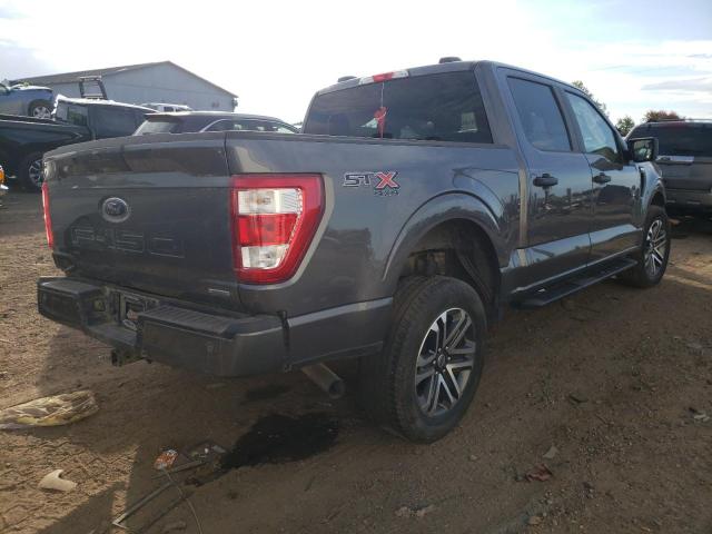1FTEW1EP4MFA23056 - 2021 FORD F150 SUPER GRAY photo 4