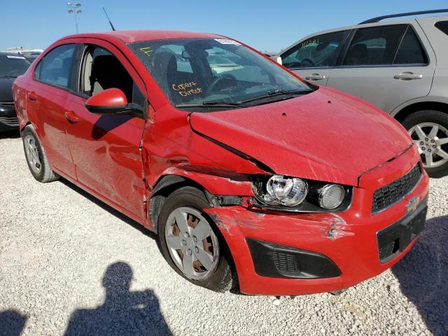 1G1JA5SH8D4154951 - 2013 CHEVROLET SONIC LS RED photo 1