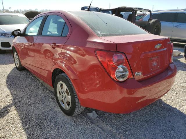 1G1JA5SH8D4154951 - 2013 CHEVROLET SONIC LS RED photo 3