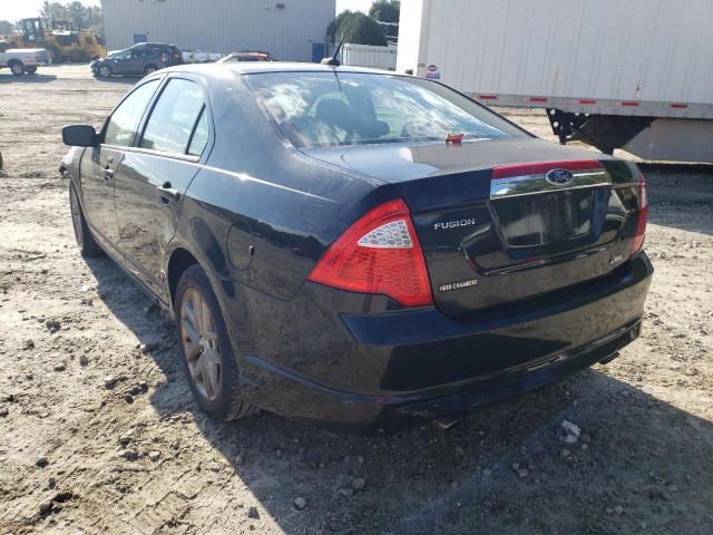 3FAHP0JG7AR389656 - 2010 FORD FUSION SEL BLACK photo 3