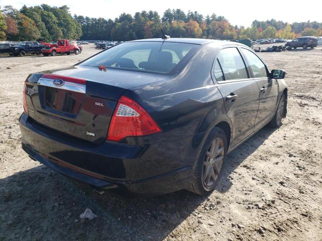 3FAHP0JG7AR389656 - 2010 FORD FUSION SEL BLACK photo 4