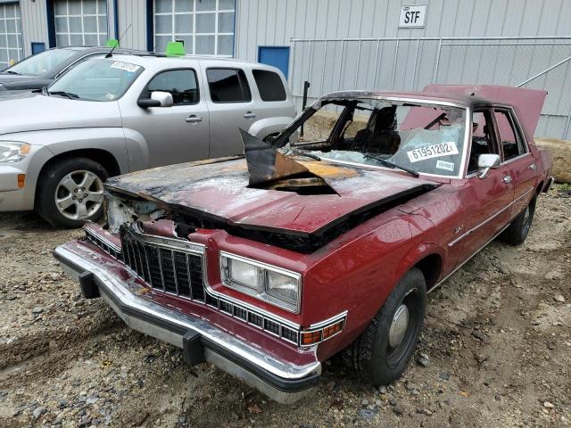 2B3BG26H8DR255943 - 1983 DODGE DIPLOMAT S RED photo 2