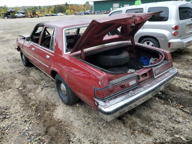 2B3BG26H8DR255943 - 1983 DODGE DIPLOMAT S RED photo 3