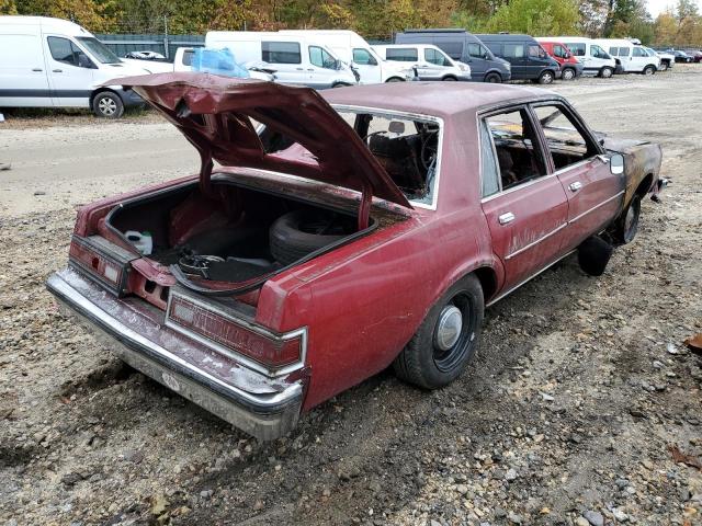 2B3BG26H8DR255943 - 1983 DODGE DIPLOMAT S RED photo 4