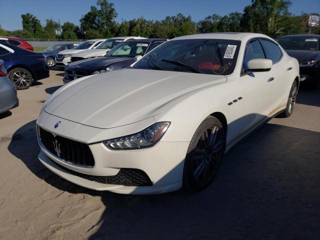 ZAM57RSA4G1169093 - 2016 MASERATI GHIBLI S WHITE photo 2